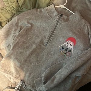 tokyo olympics quarter zip sweater
